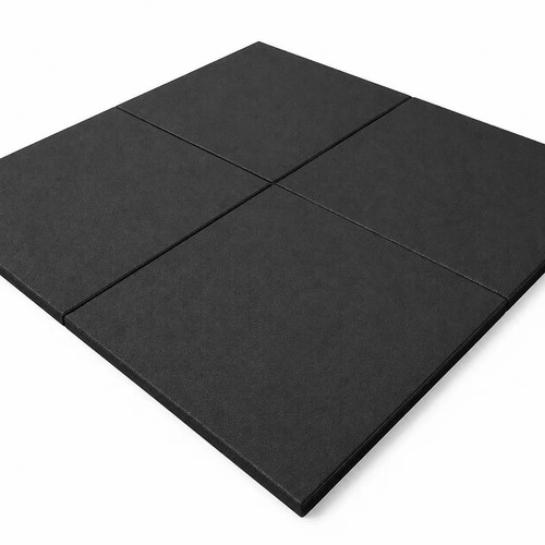 Rubber gym floor mat tiles - rubber,