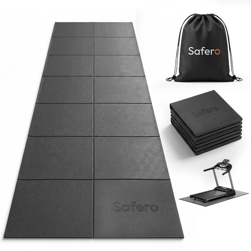 Foldable treadmill mat - foldable,